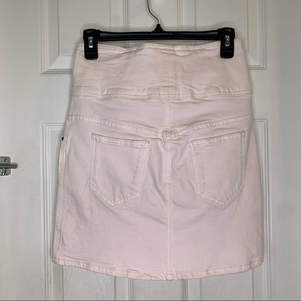 Rebecca Minkoff Callie Pink Denim Skirt Size XS - Picture 6 of 11